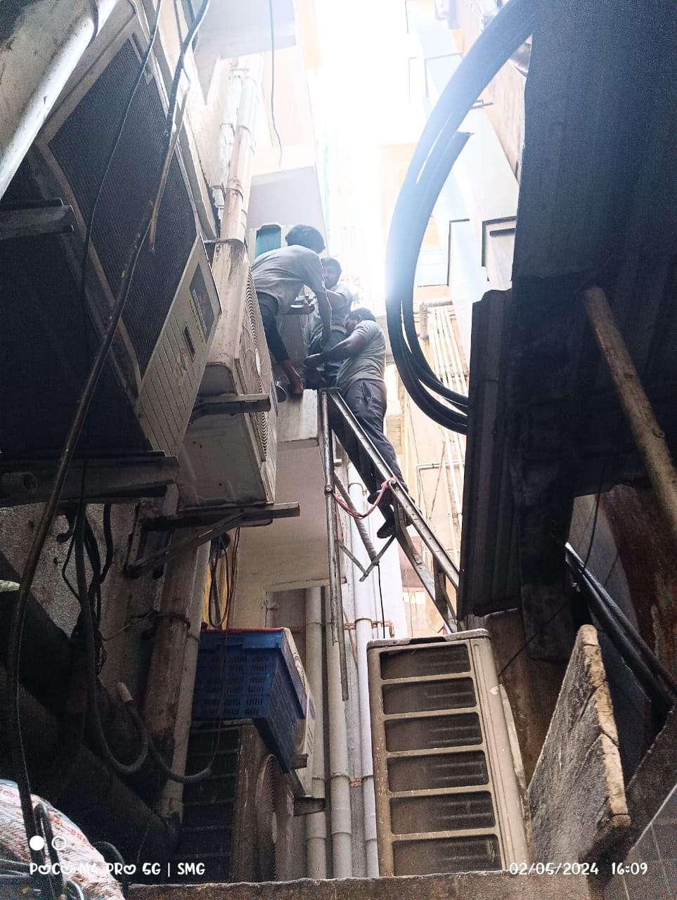 Air conditioner installation work